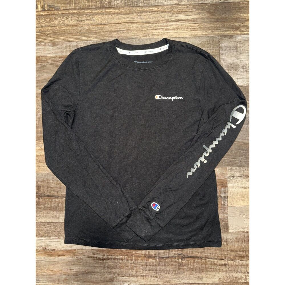 Champion Black Long Sleeve Shirt Women's XS